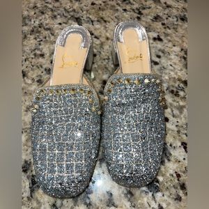 Sparkly and spike Christian Louboutin mules